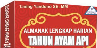 buku alamanak lengkap harian tahun ayam api